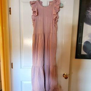 Elegant flowey cotton dress